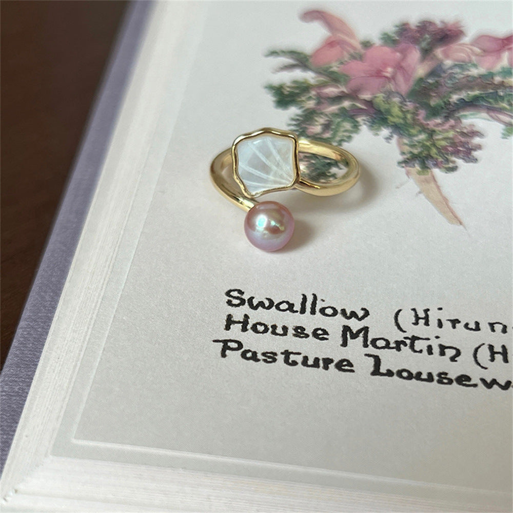 Glaze Enamel Butterfly Female Purple Special Interest Light Rings