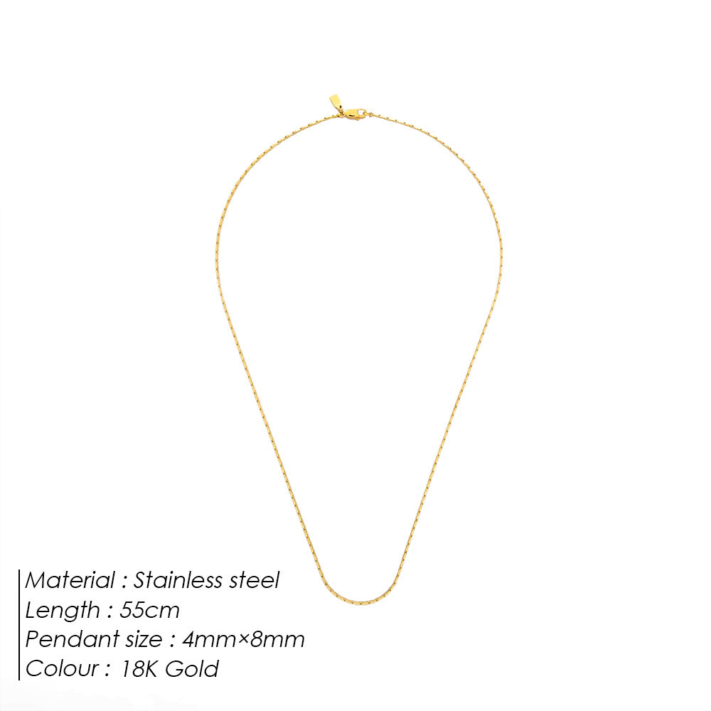 High-grade Wire Chain Versatile Fashion Solid Necklaces