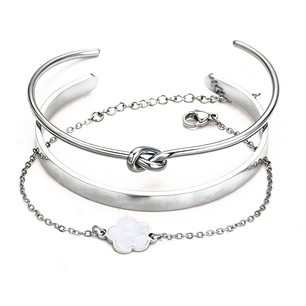 Steel Punk Acrylic Parthenocissus Grass Simple Bracelets