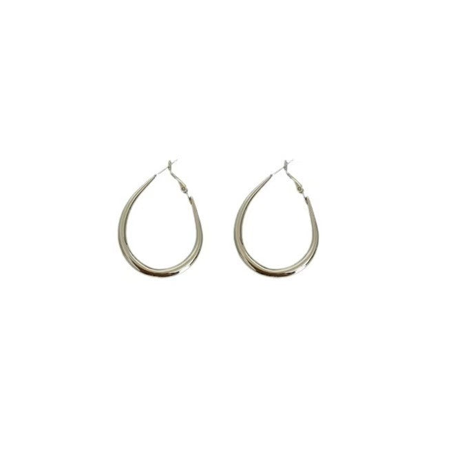 Style Hot Simple Eardrop Round Face Earrings