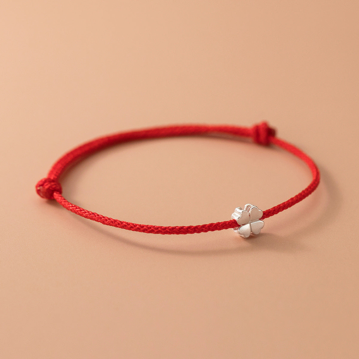 Four-leaf Flower Red Rope Summer Fresh Bracelets