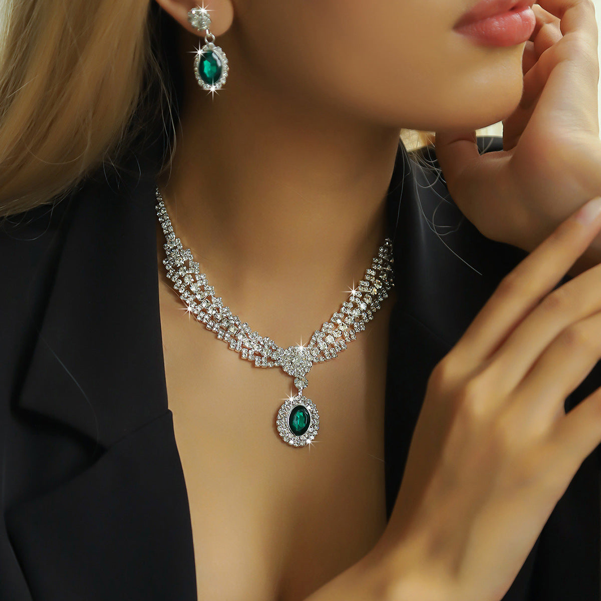 Women's Bride Full Diamond Suite Fashion Popular Rings