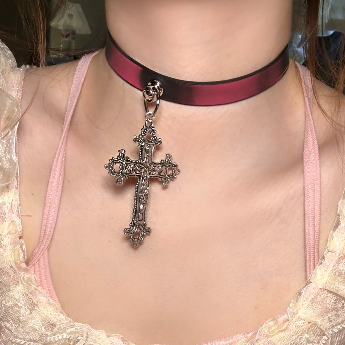 Paw Hot Soft Leather Trendy Cool High-grade Collar
