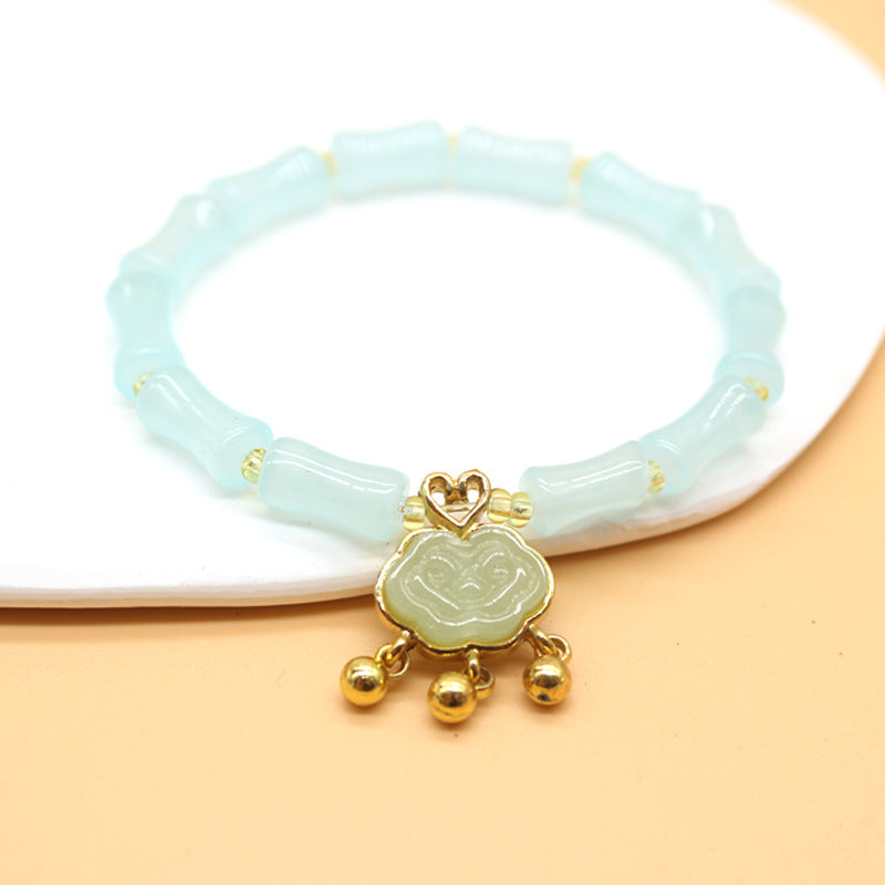 Bamboo Joint Longevity Lock Festival High Creative Girlfriends Bracelet