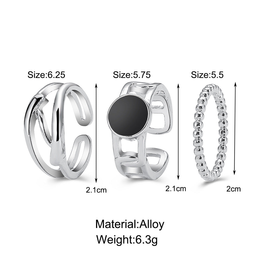 Women's Style Three-piece Set Index Finger Fashion Rings