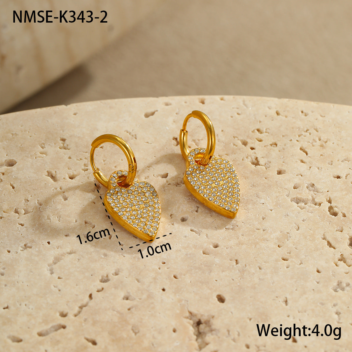 Stainless Steel Fun Gold-plated Titanium Niche Design Jewelry Set