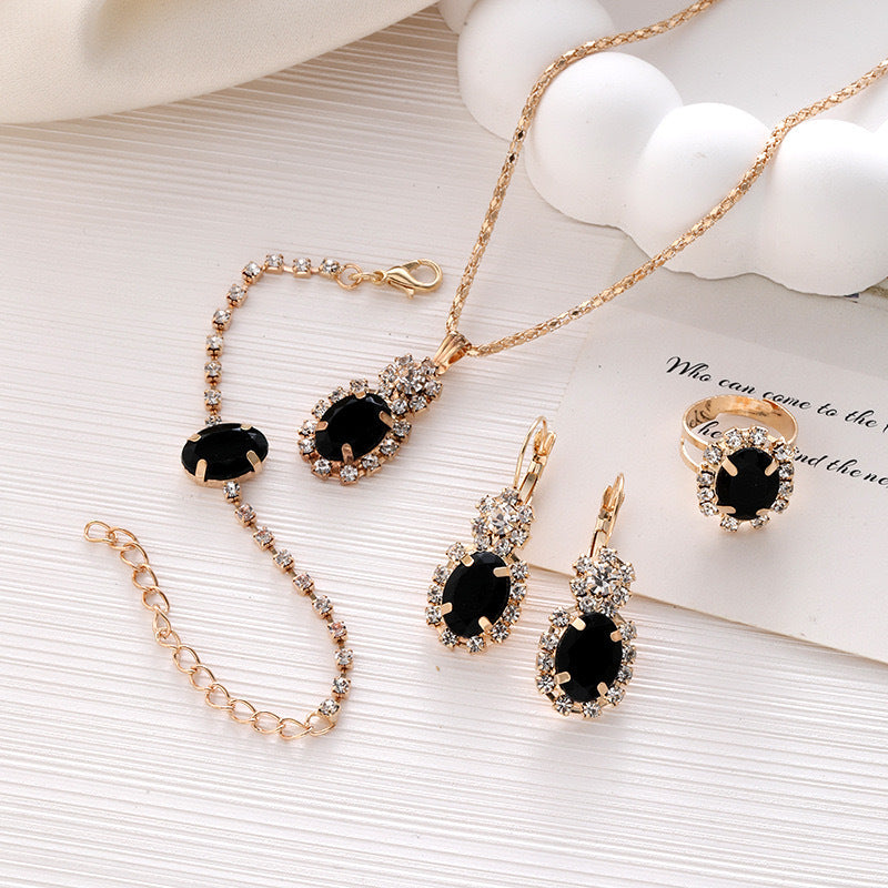 Simple Classic Rhinestone Square Acrylic Ladies Bracelets