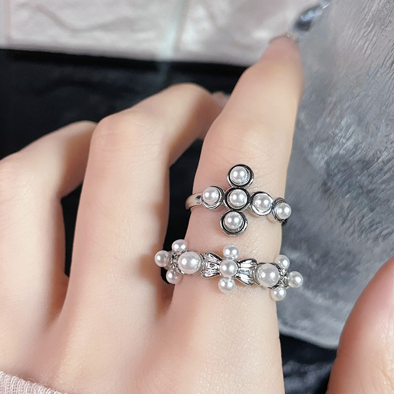 Alloy Female Niche High Sense Opening Adjustable Temperament Wild Index Ring
