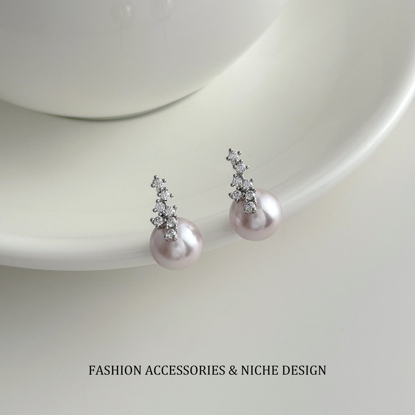 Purple Pearl Fashionable Exquisite Unique Light Luxury Minority Rings