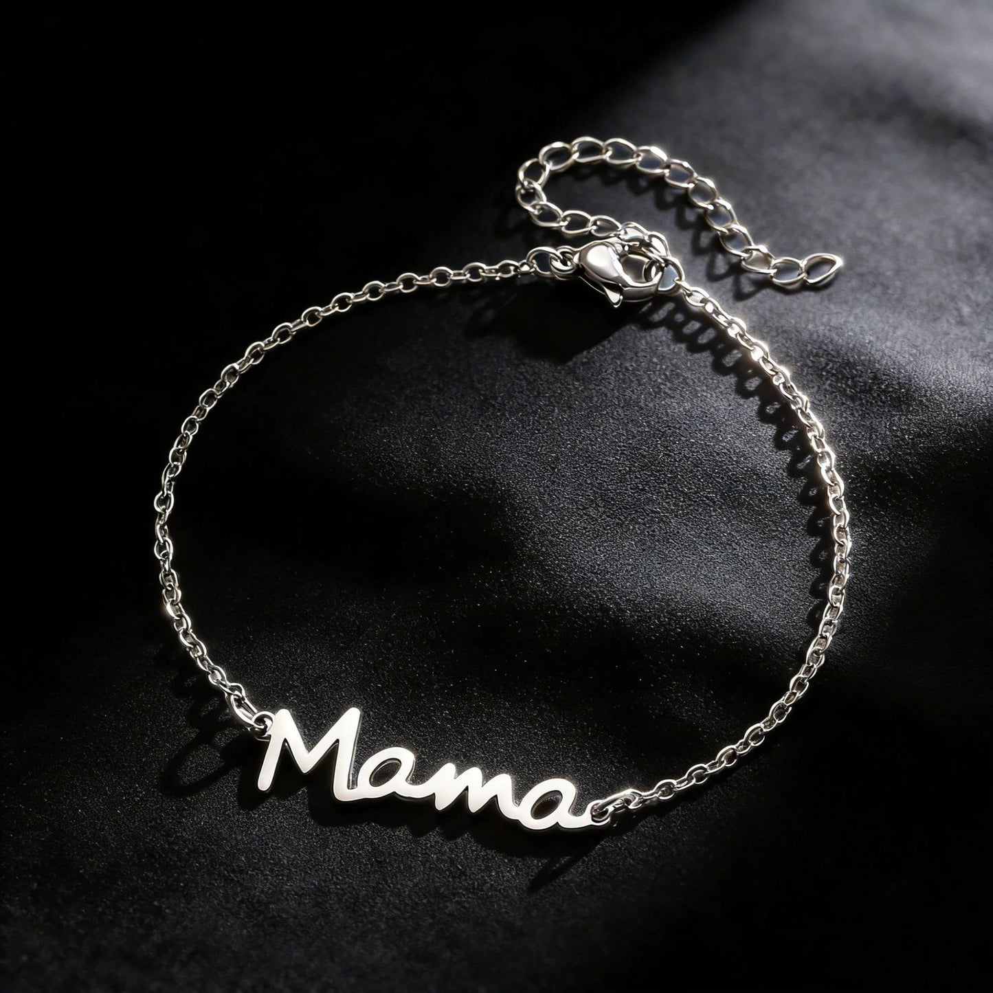 Steel English Letter Mother's Day Gift Simple High Bracelets