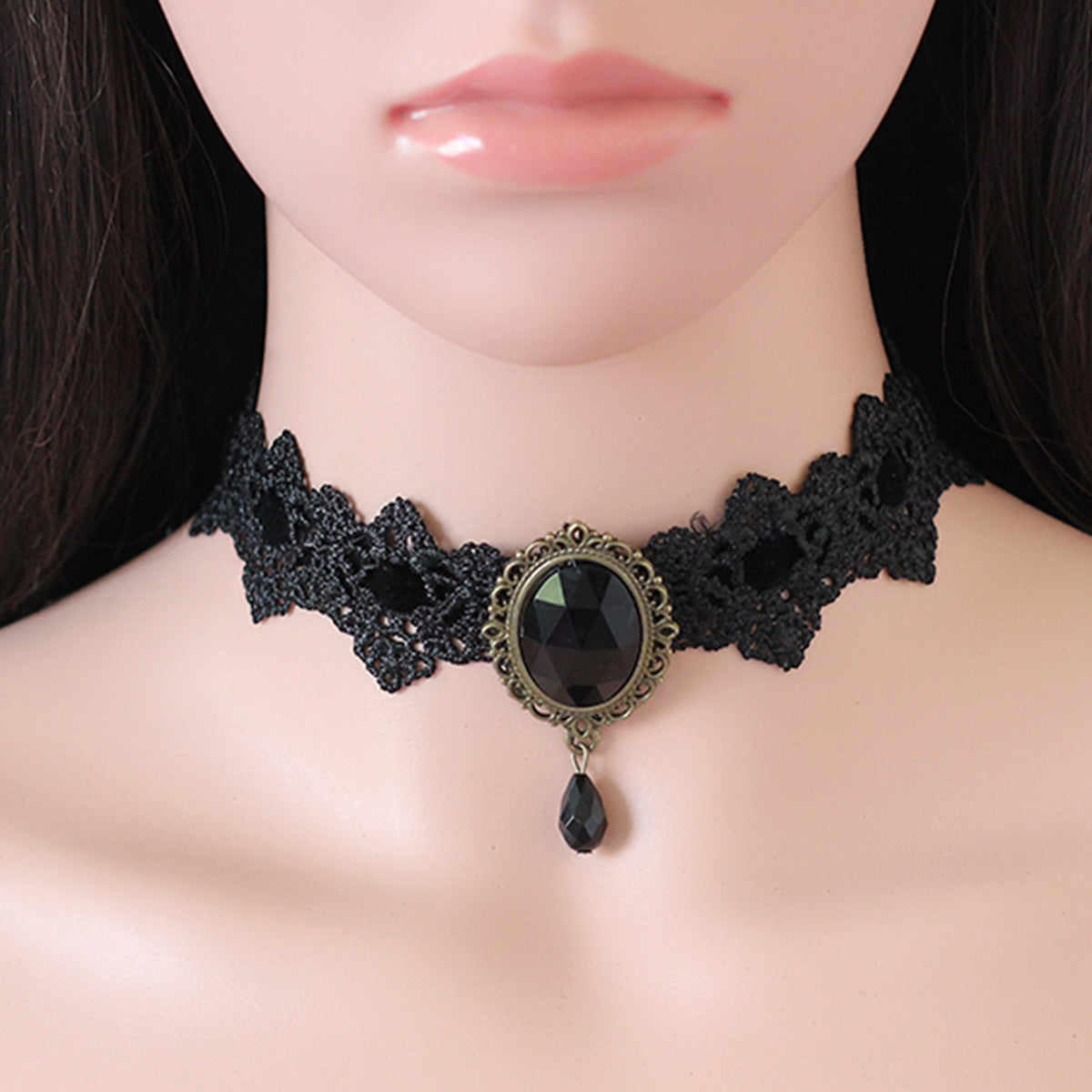 Gothic Dark Style Lace Combination Unique Design Jewelry Set