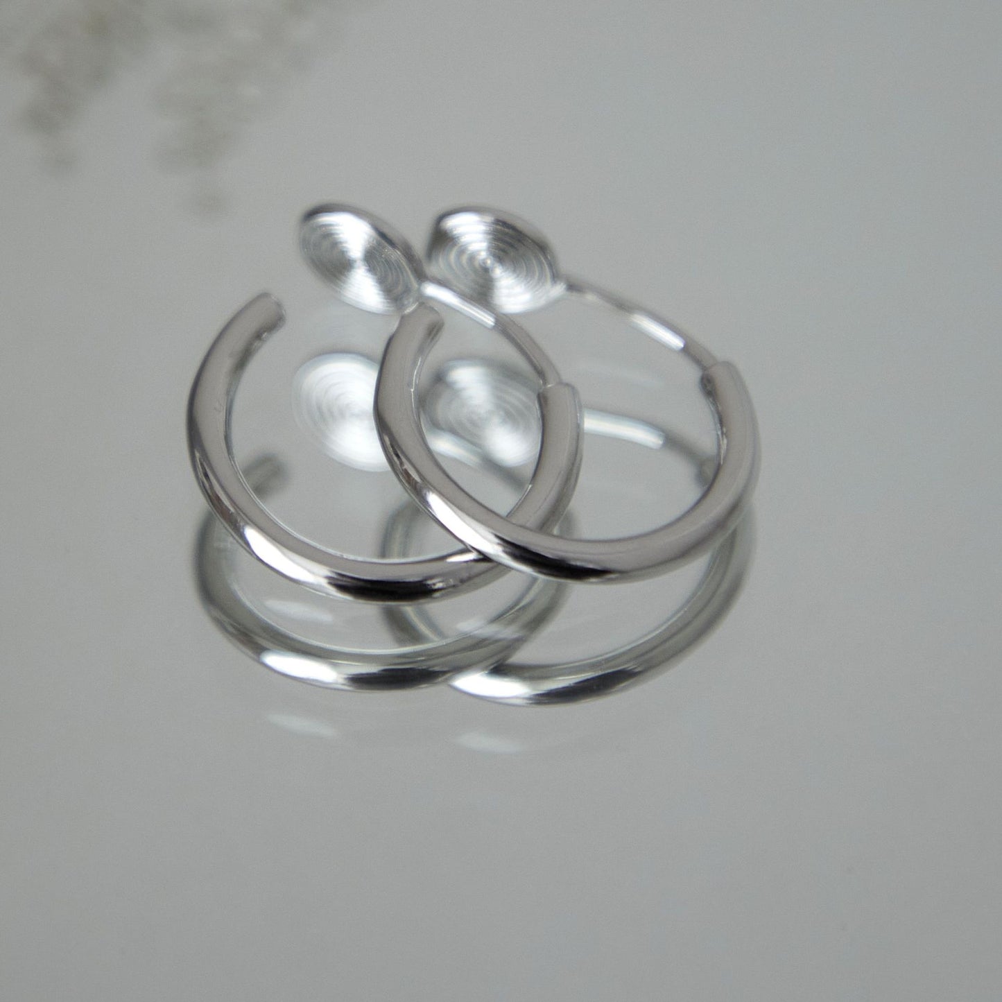 Women's Simple Mosquito Coil Ear Clip Painless Minority Rings