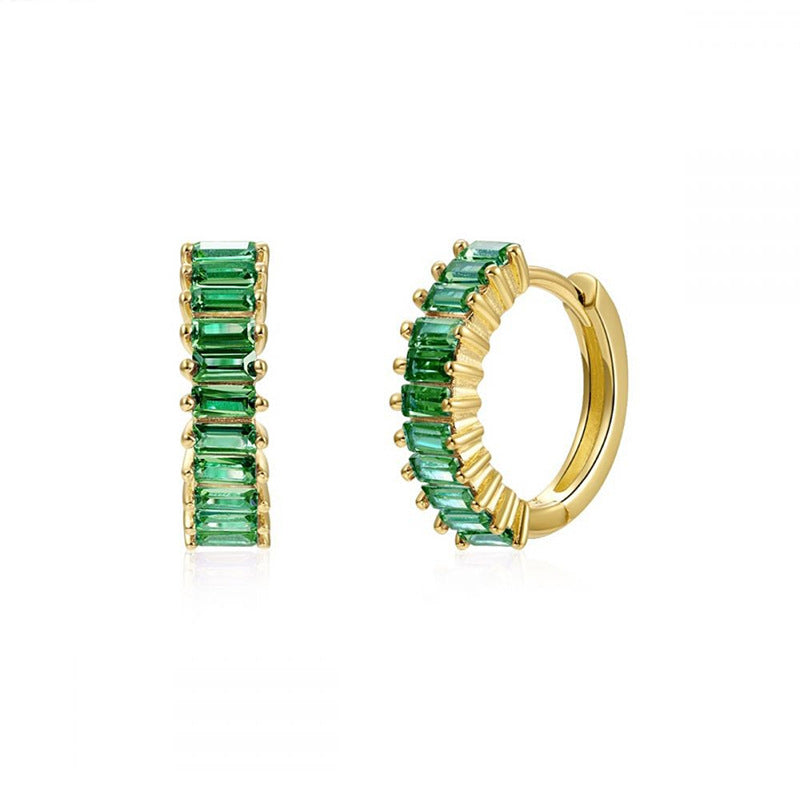 Women's Sier Needle Eardrop Retro Fashion Geometry Pattern Earrings