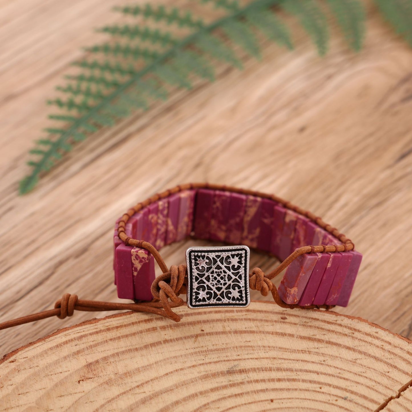 Imitation Handmade Woven Leather String Bohemian Bracelet