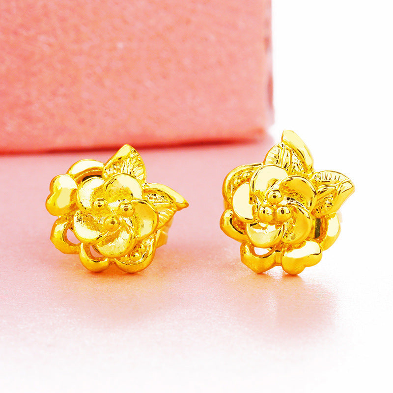 Women's Placer Gold Tassel No Color Fading Rings