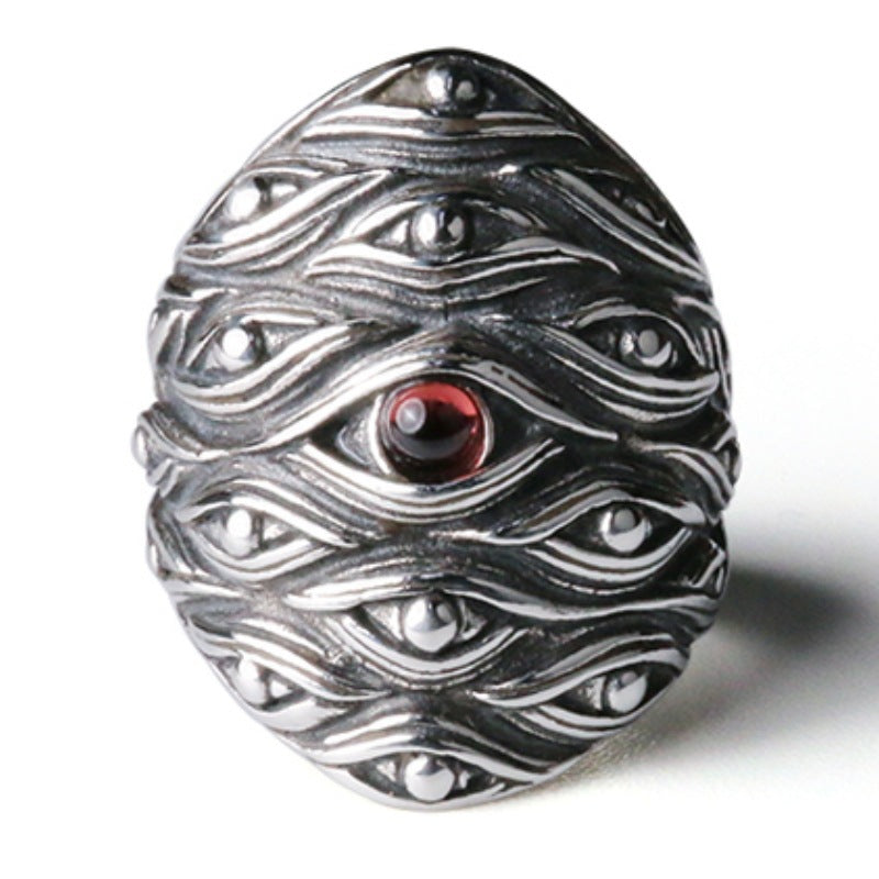 Men's Design Sense Niche Retro Personalized Index Ring