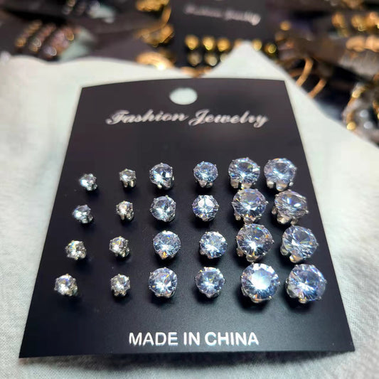 Innovative Simple Elegant Zircon Rhinestones Rhinestone Earrings