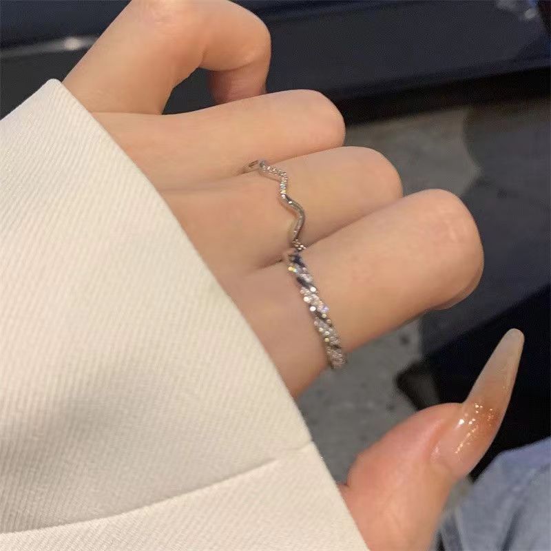 Style Female Niche Design Combination Sweet Cool Rings