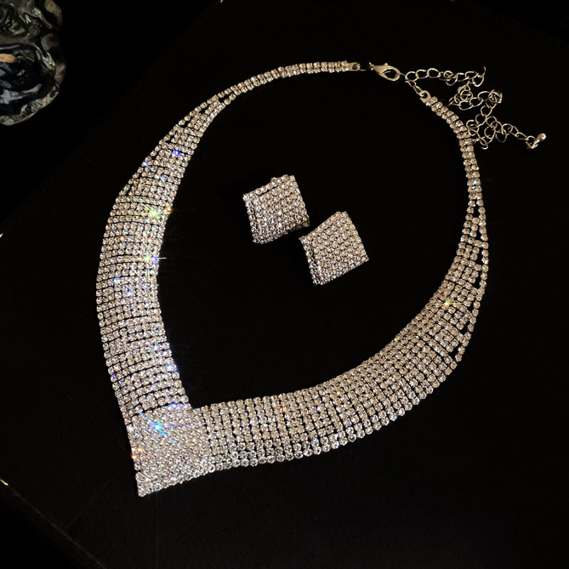 Women's Exquisite Clavicle Chain Light Luxury High-grade Earrings