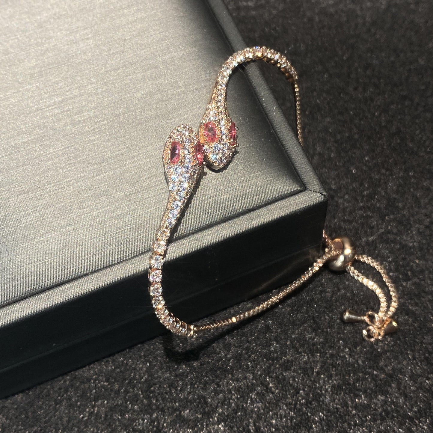 Korean Style Elegant Micro Inlaid Zircon Niche Pull Adjustable Bracelets