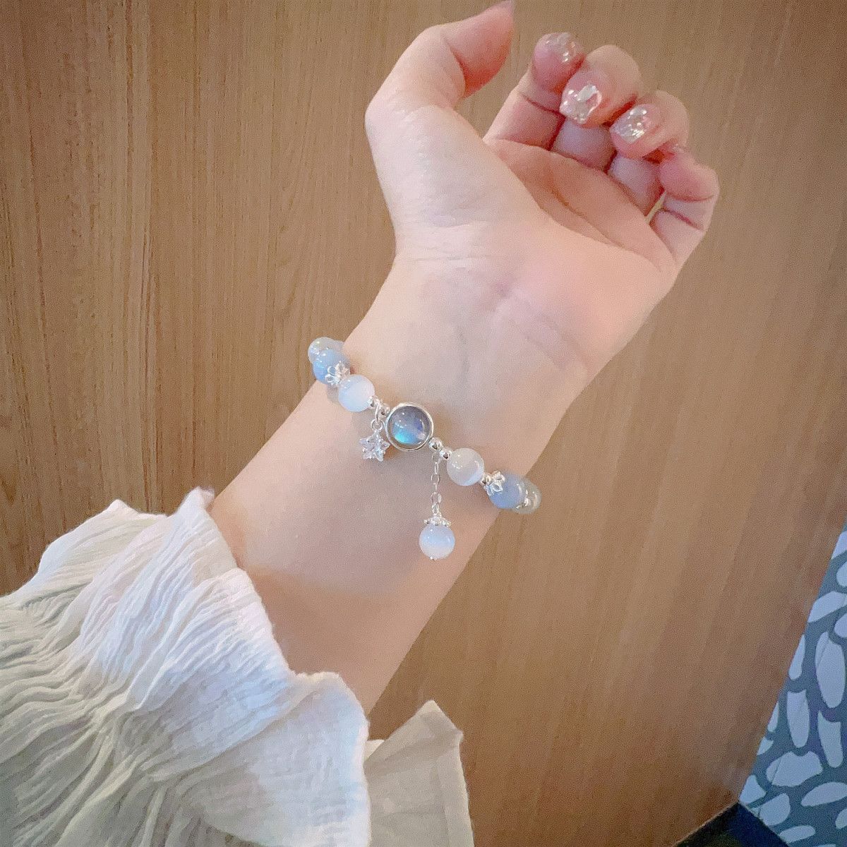 Butterfly Female Design Gray Moonlight Gift Bracelet