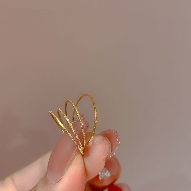 Mini Full Circle Thin Glittering Starry Rings