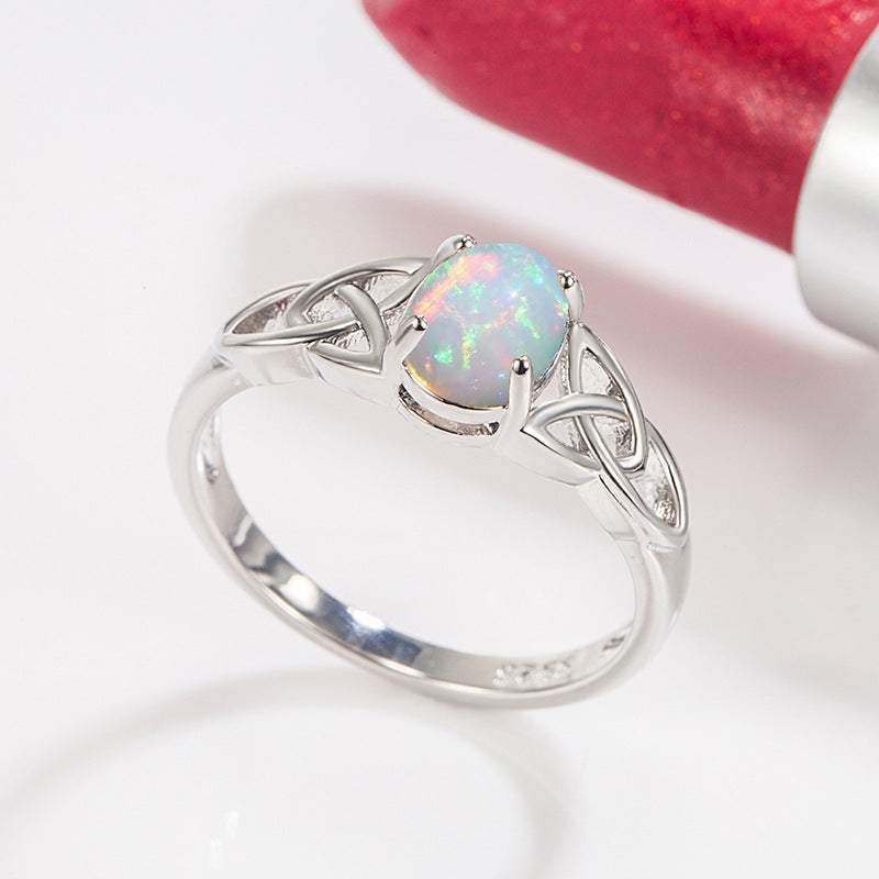 Women's Opal Light Luxury High-grade Gem Simple Rings