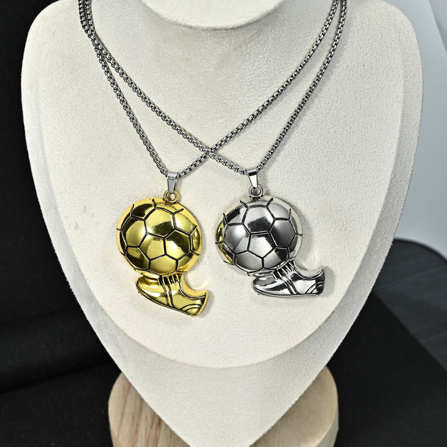 Hip Hop Fashion World Cup Sports Football Shoes Sweater Chain Pendants