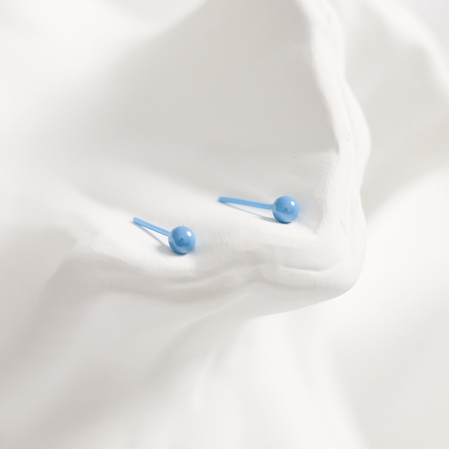 Medical Biological Porcelain Ear Female Ceramic Bar Auricular Needle Sleeping Earrings