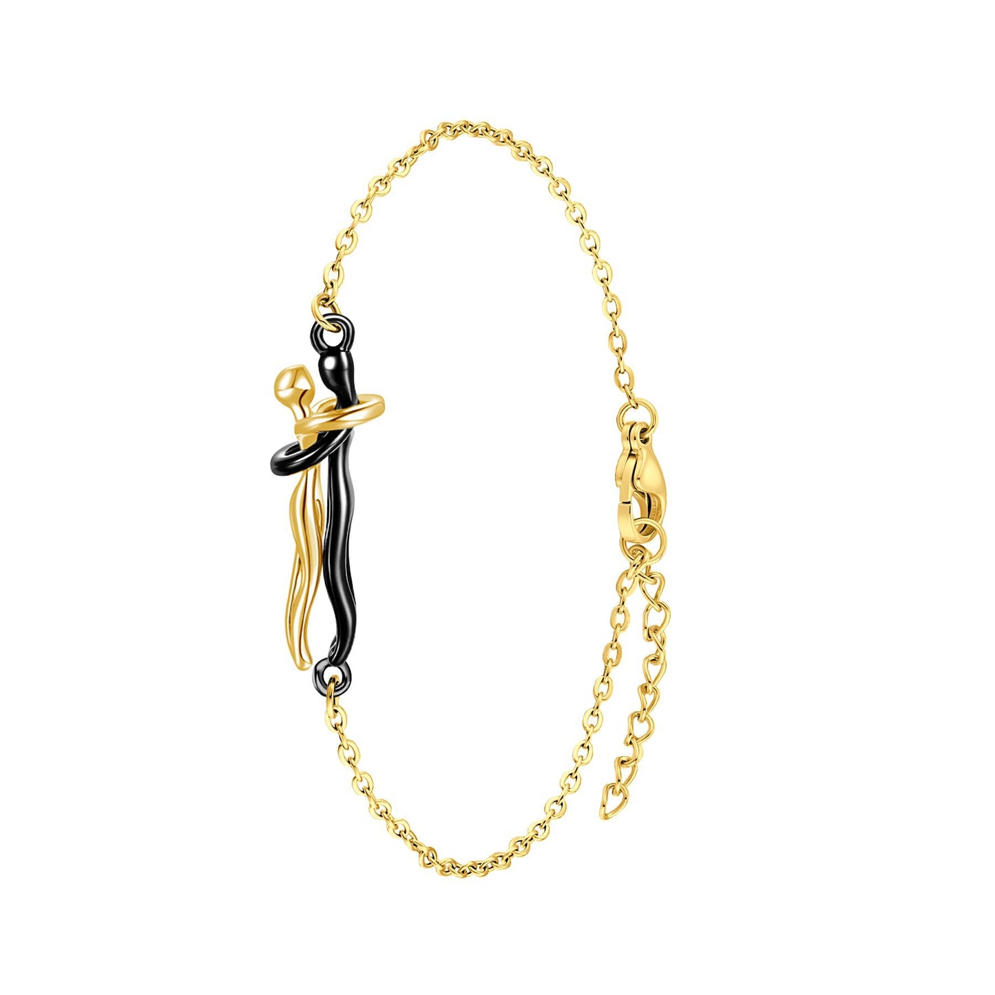 Women's & Men's Couple Hug Romantic Emotion Expression Clavicle Necklaces