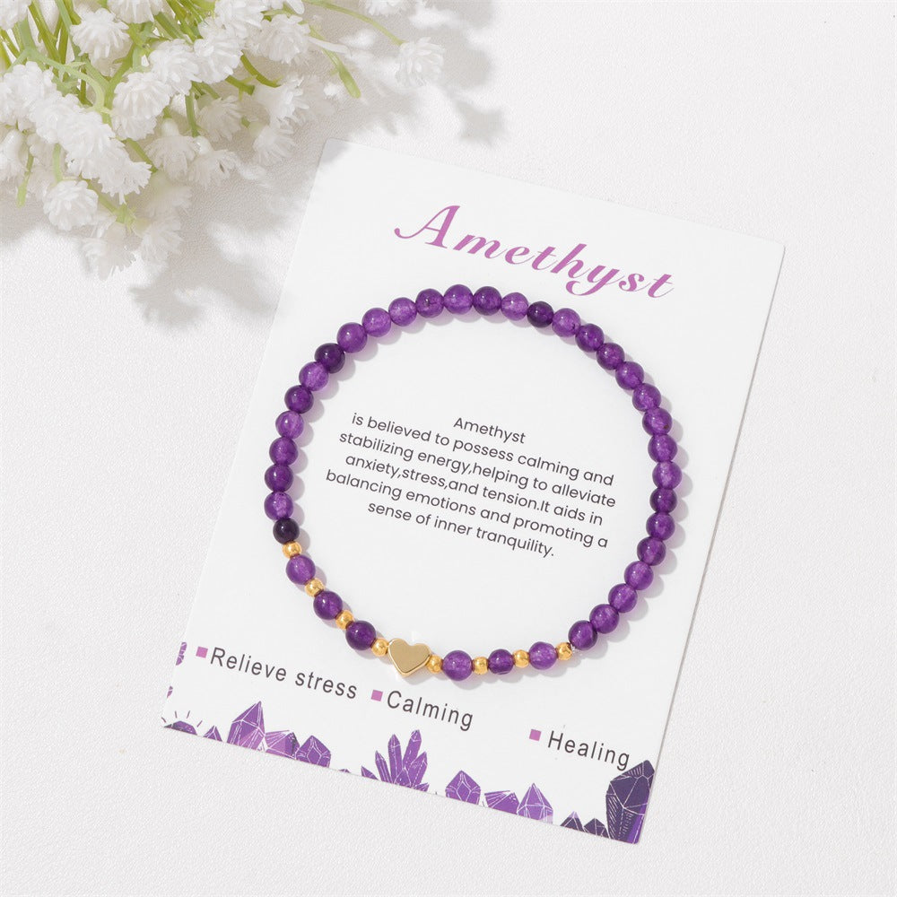 Elastic String Female With Hearts Fairy Bracelets