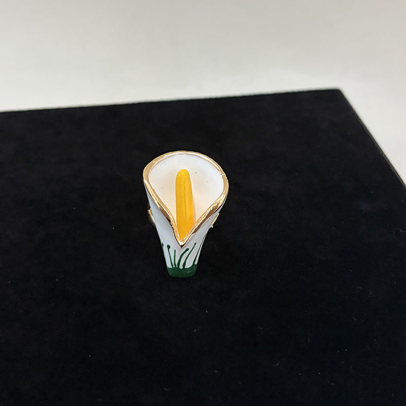 Flower High Sense Versatile Personality Temperament Rings