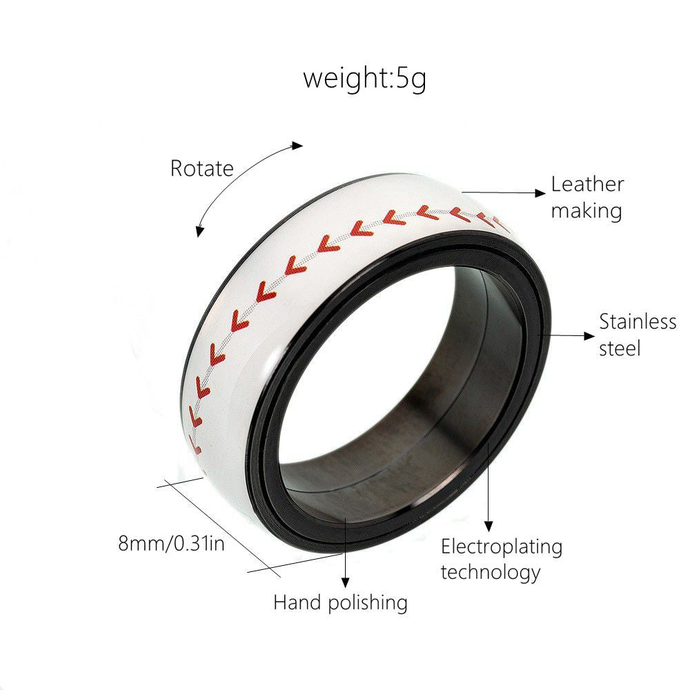 Rotatable Football Basketball Rugby Baseball Match Rings