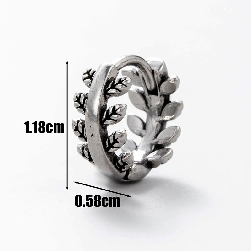 Men's Stainless Steel Cast Skull Letter Pattern Rings