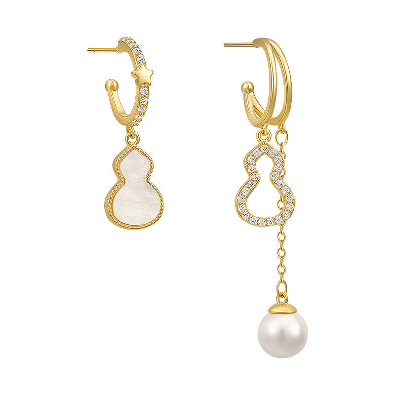 Women's Korean Style Asymmetric Simple Long Personalized Slimming Earrings