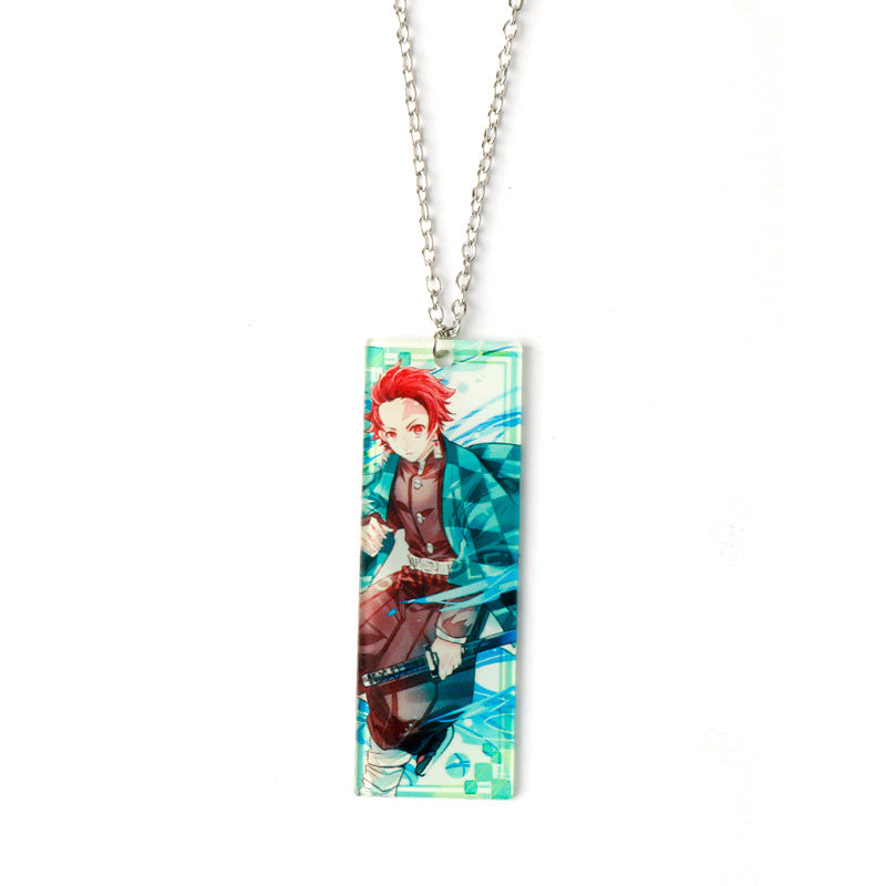 Anime Peripheral No Stove Door Acrylic Necklaces