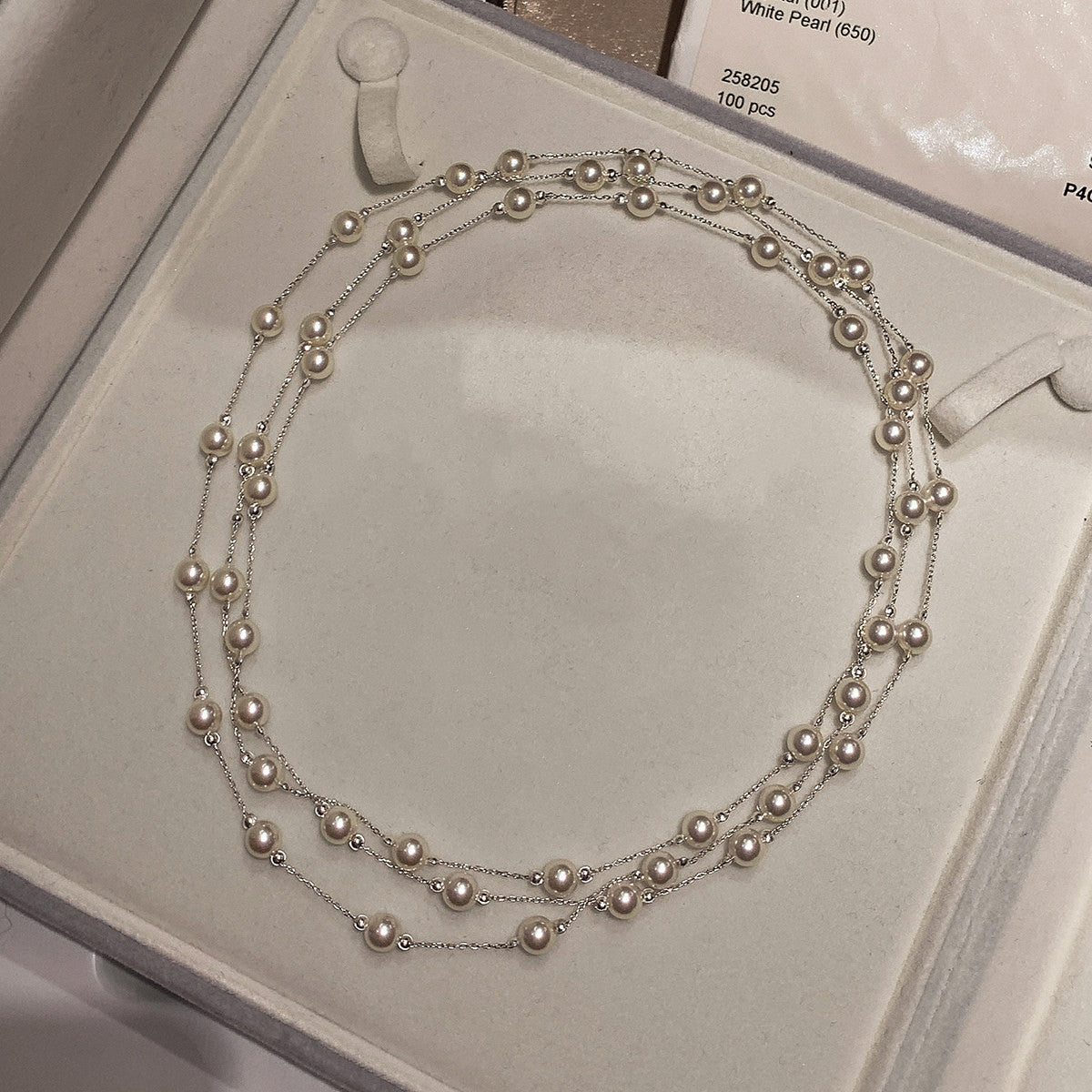 Women's Long Double Deck Twin Pearl For Light Luxury High-grade Necklaces