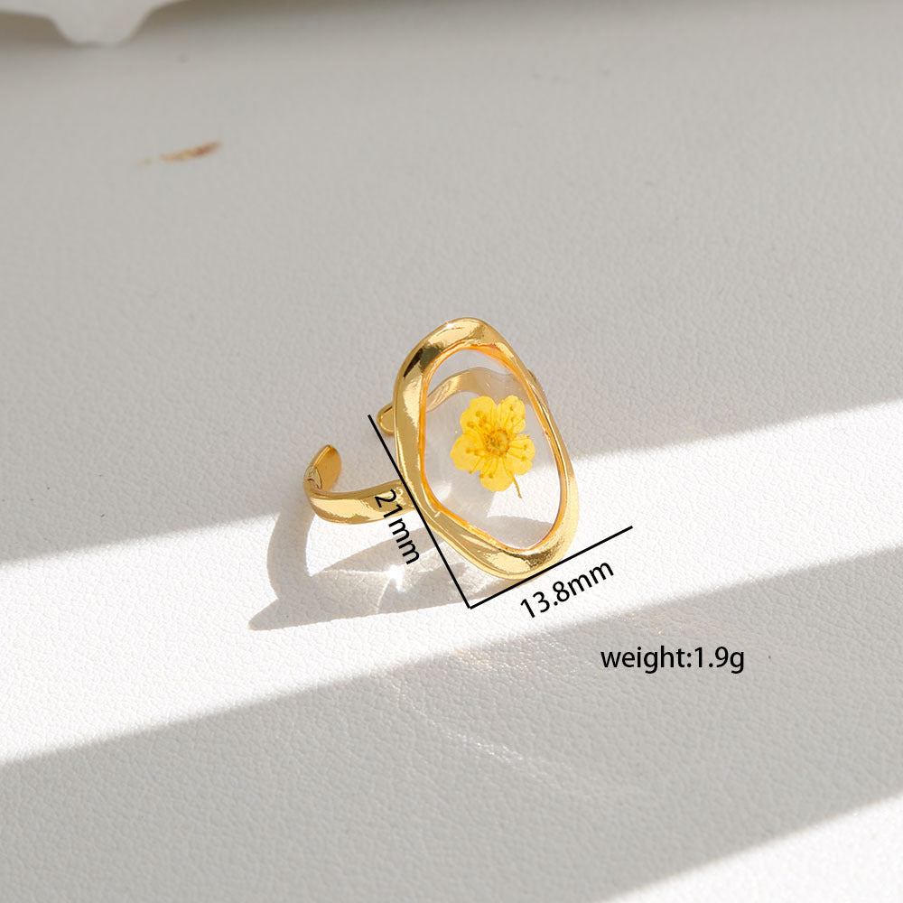 Opening Design Adjustable Niche Stainless Steel Ring