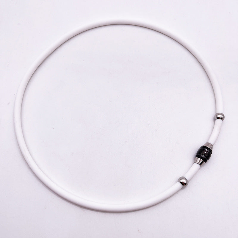 Simple Choker Male Silicone Female Couple Necklaces