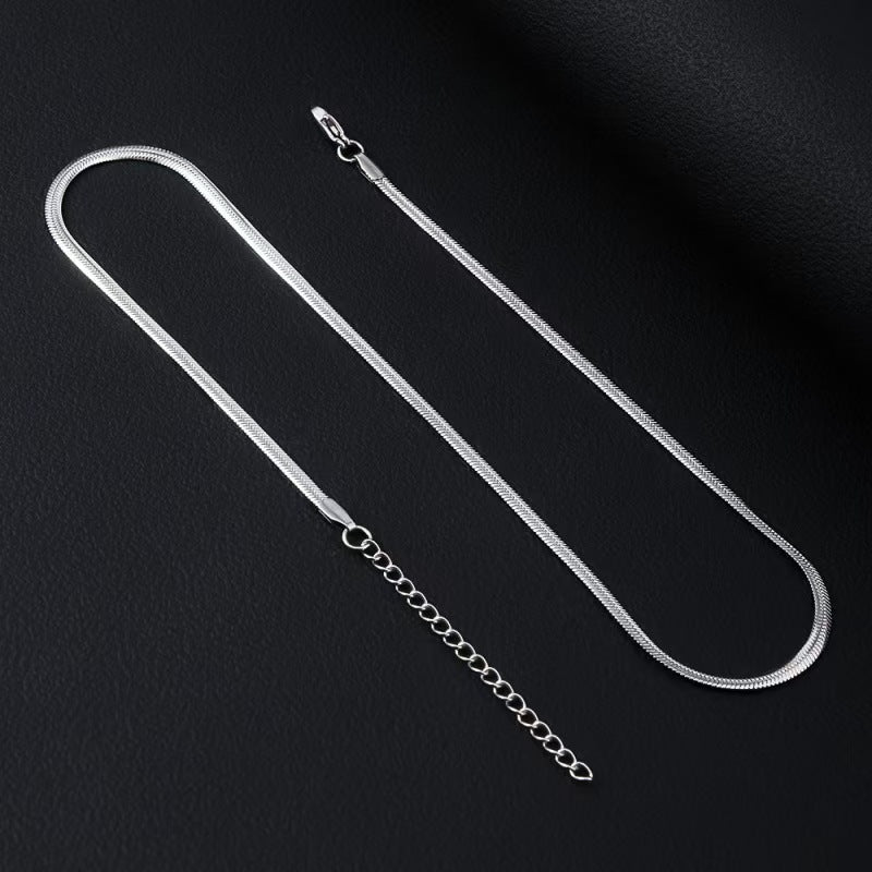 Men's Steel Embossed Cuban Link Chain Fashion Short Personality Street Necklace