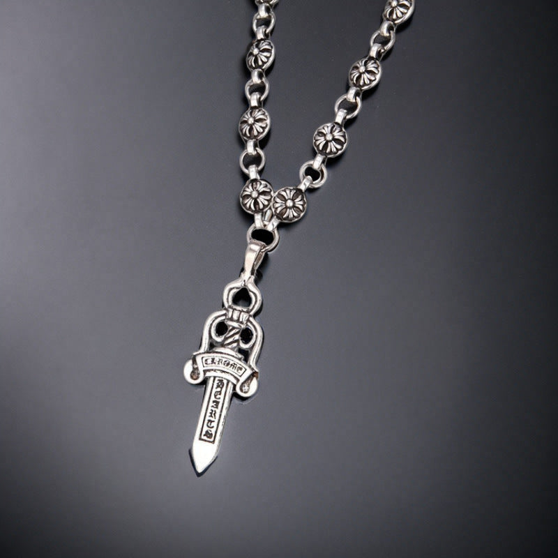 Fashion Retro Sier Hair Maker Electroplated Big Necklaces
