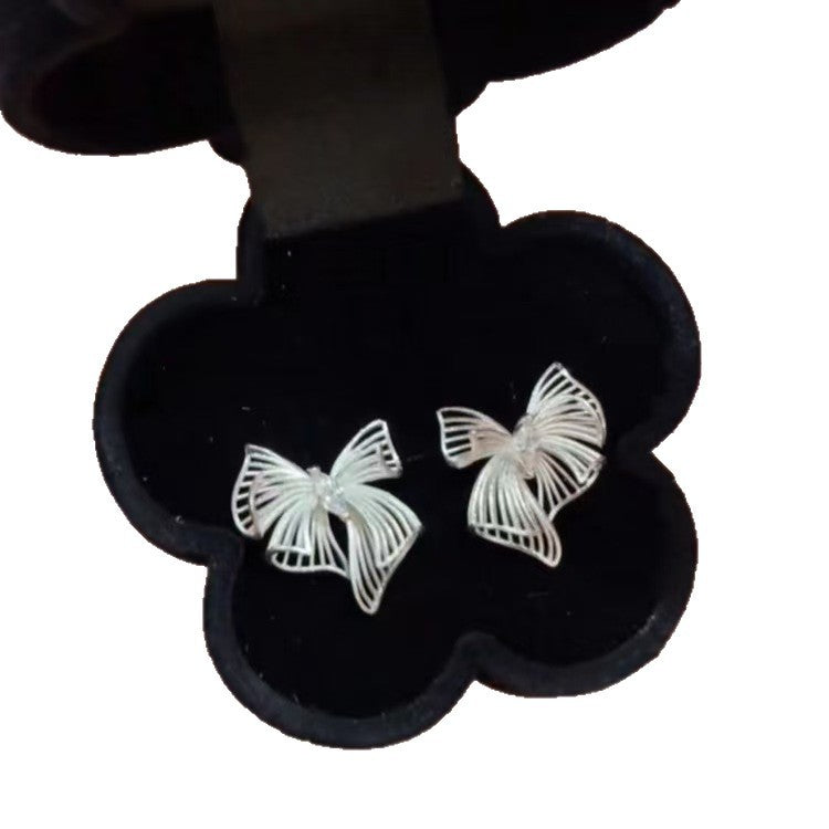 Out Bow Female Niche Unique Exquisite Gentle Earrings