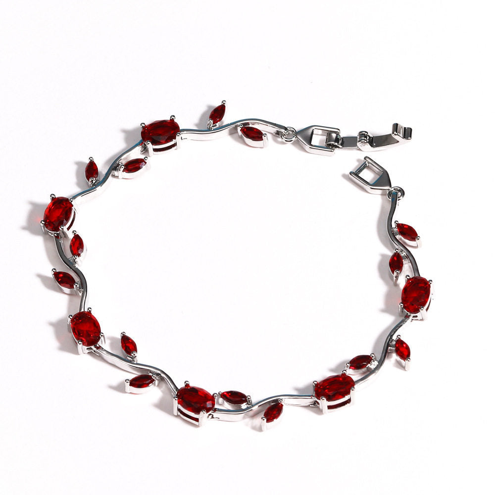 Temperament Wild Copper Color Zircon Branches Bracelet