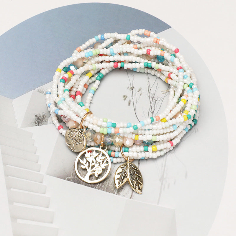 Bohemian Handmade Bead Tree Of Life Bracelet