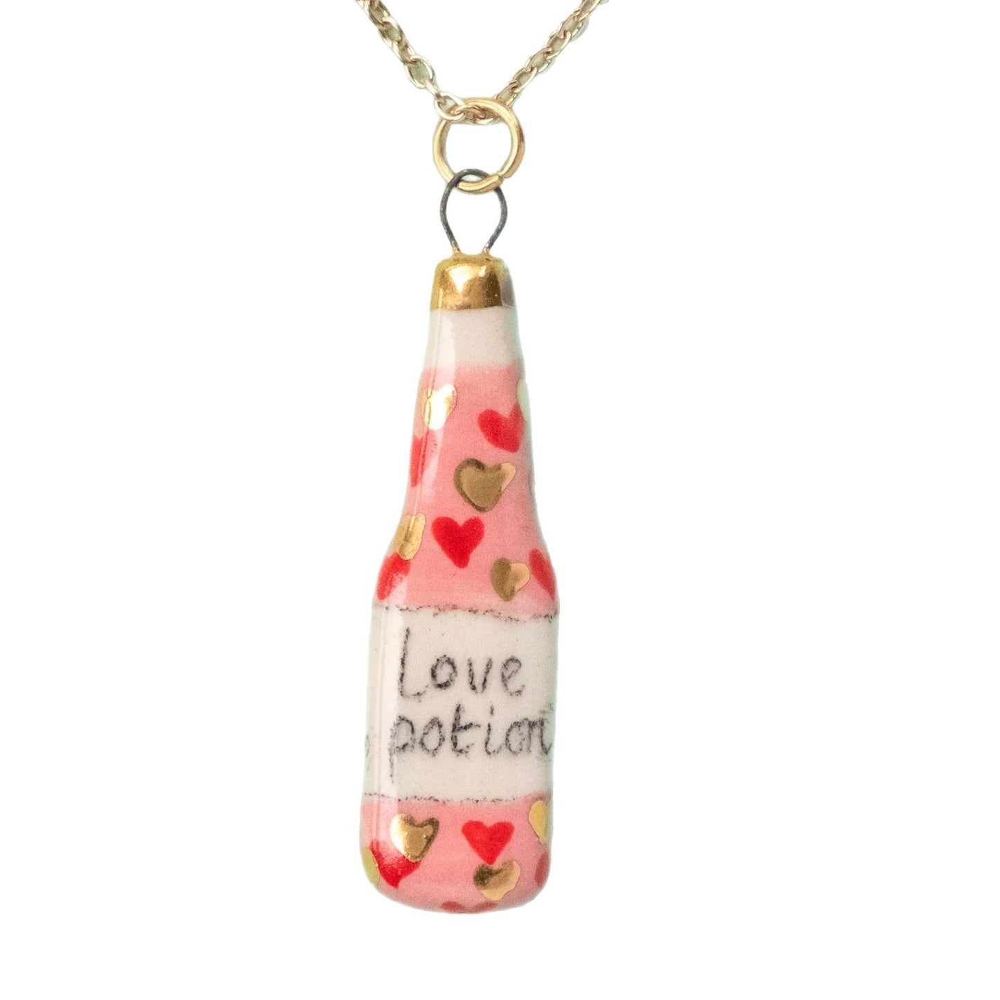 Painted Flower Boots Love Eyes Bottle Pendants