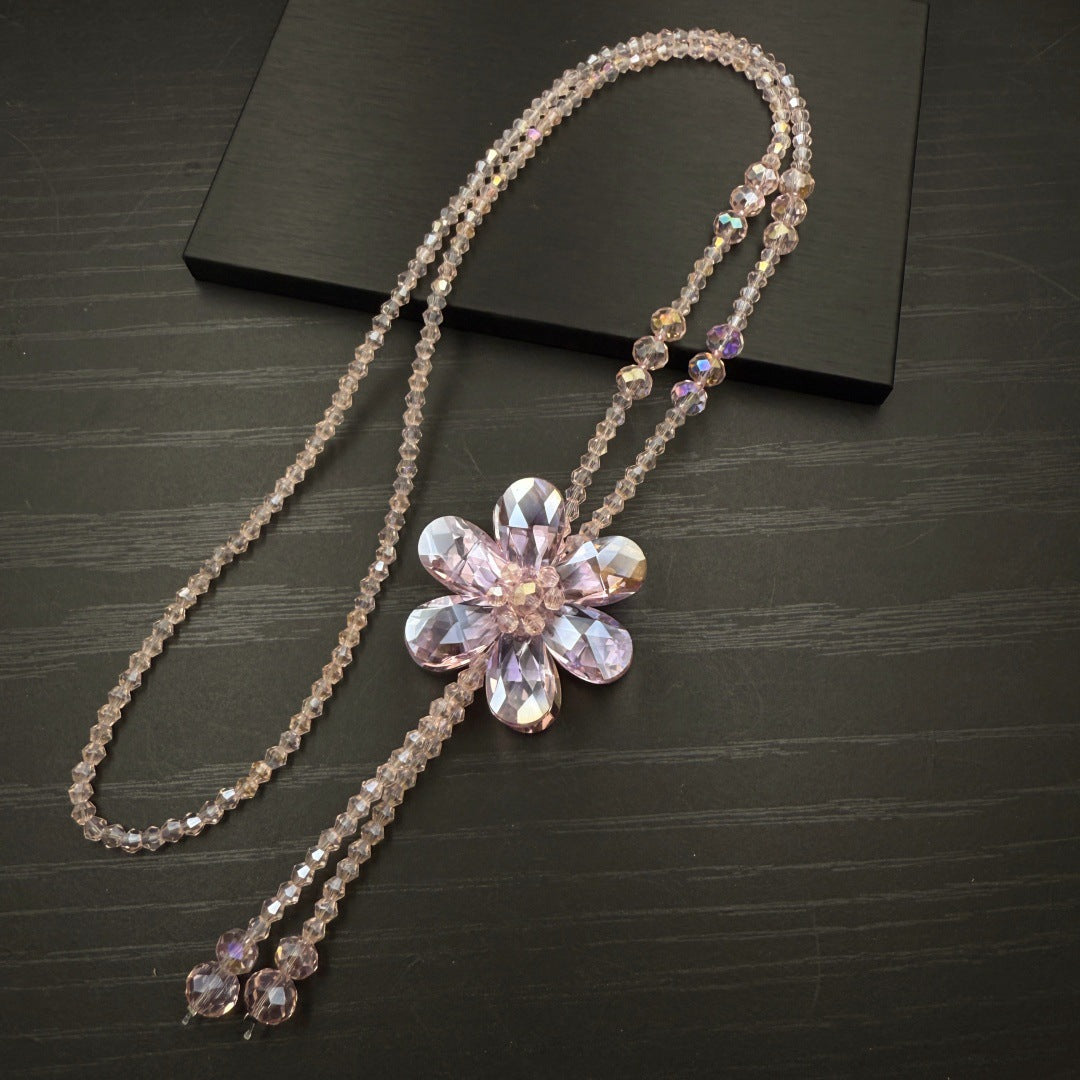 Women's Flower Sweater Chain Fashion Petals Refined Necklace