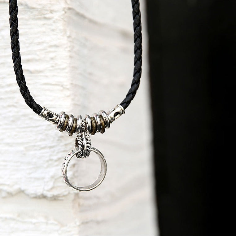 Women's & Men's Boat Anchor Retro Hipster Clavicle Chain Version Couple Necklace
