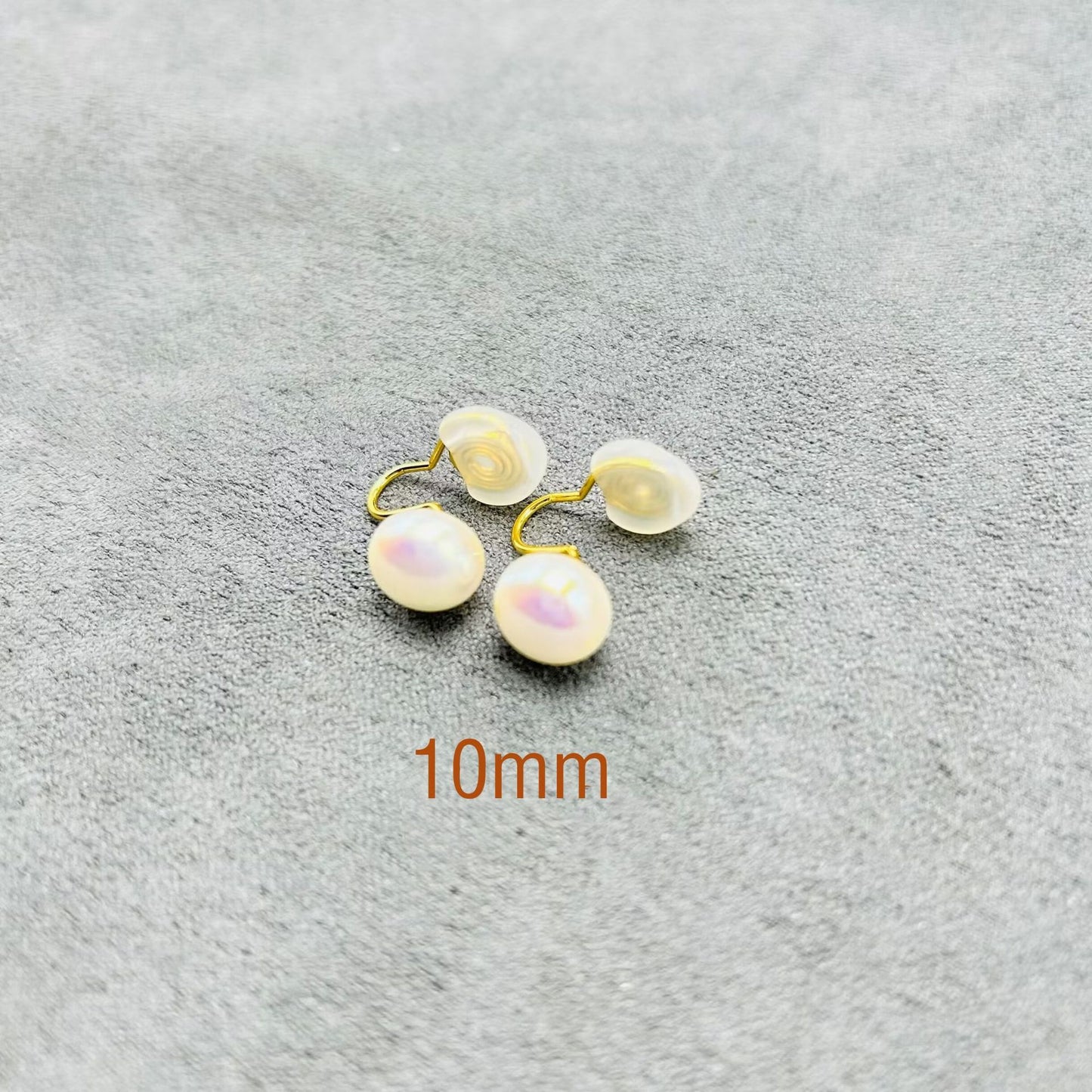 Women's Bread Flat Round Pearl For Versatile Earrings