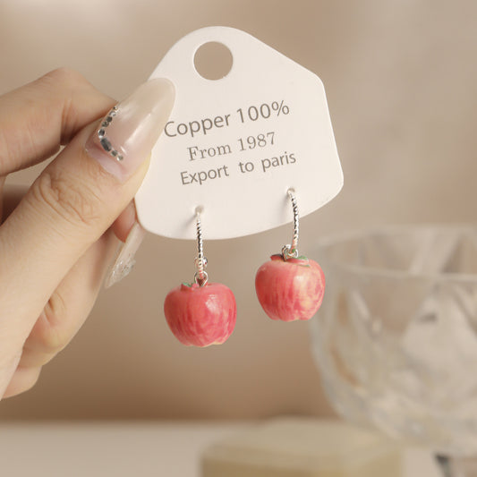 Needle Fashion Fruit Apple Cute Sweet Korean Rings