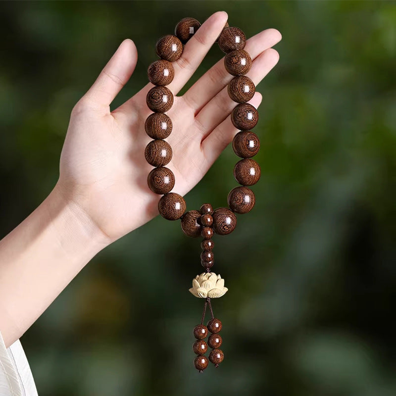 Men's Natural Sandalwood Large Size Car Gear Controller Decoration Crafts Prayer Bracelet